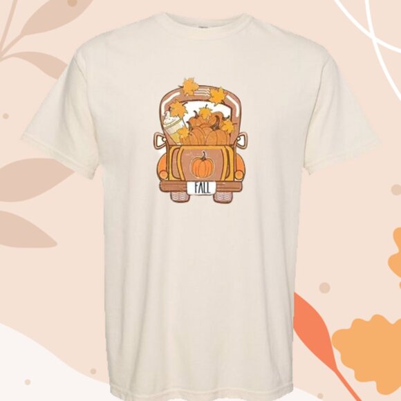 NEW Comfort Colors Medium Fall Shirt - Autumn Pumpkin Design - Picture 1 of 2